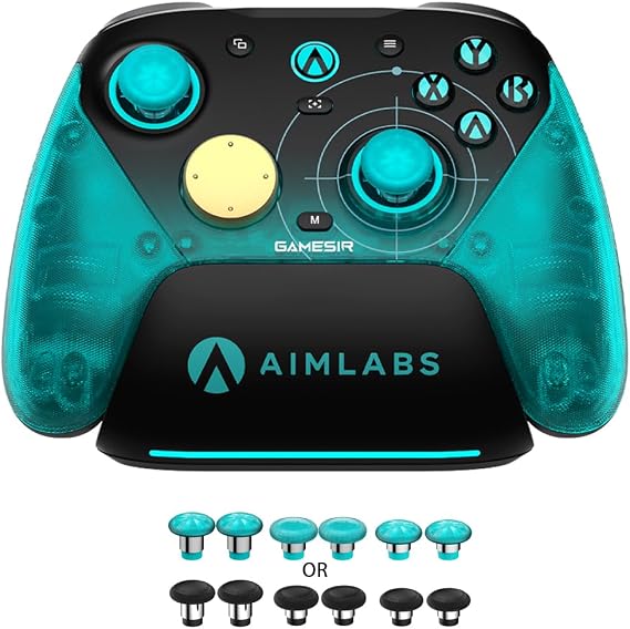 GameSir G7 Pro 8K PC (Aimlabs Edition) – 8000Hz Ultra Kablosuz E-Spor Kontrolcüsü Kablosuz 3 Mod TMR Sticks, Hall Effect Analog Controller