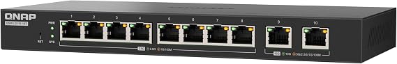 QNAP QSW-L2110-10T-US 10-Port Multi-Gigabit Network Switch