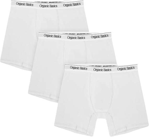 Organic Basics Men's Easy Organic Cotton Boxer Brief Underwear 3-pack