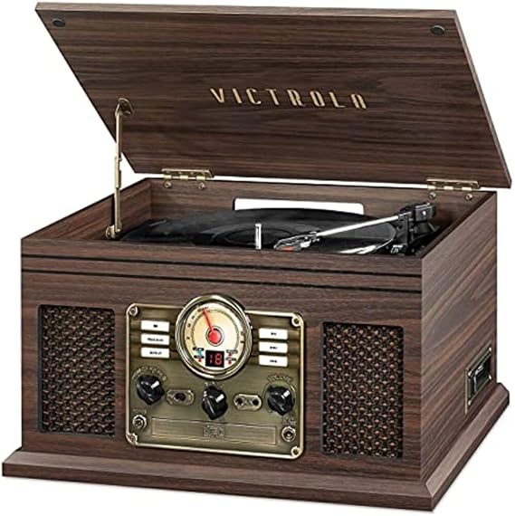 Victrola Quincy - 6-in-1 Bluetooth Record Player - Espresso