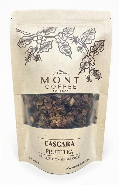 Premium Geisha Coffee Cascara - Dried Coffee Shells Husk - Ecuadorian Sun Dried Fruit Tea (Loose Leaves)