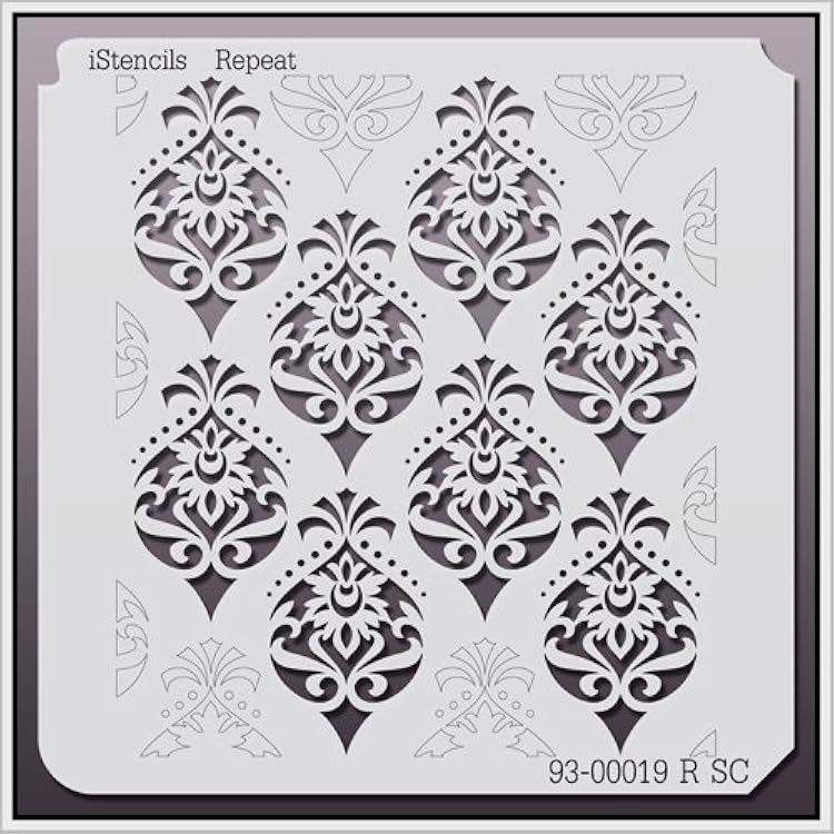 Repeat Wall Stencil 93-00019 R SC 8 X 8”