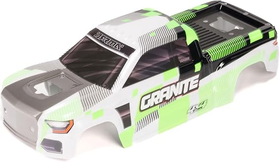 ARRMA Granite 4x4 Clipless Painted Decaled Body (Green/White), ARA-2245