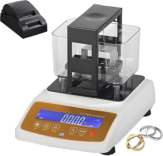 Digital Electronic Gold Purity Tester, High Precision Gold Testing Analyzer Machine, Precious Metals Testing Machine for All-in-One Testing, Karat Detector 200K+Printer