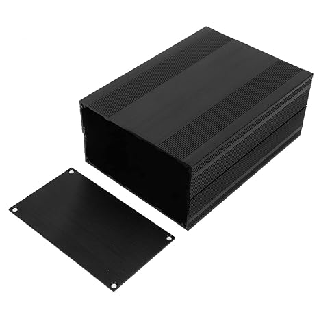 Aluminum Enclosure Box, Split Type DIY Electronic Project Box, Aluminum Amplifier Printed Circuit Board Instrument Box Enclosure Electronic Project Case for PCB Board DIY