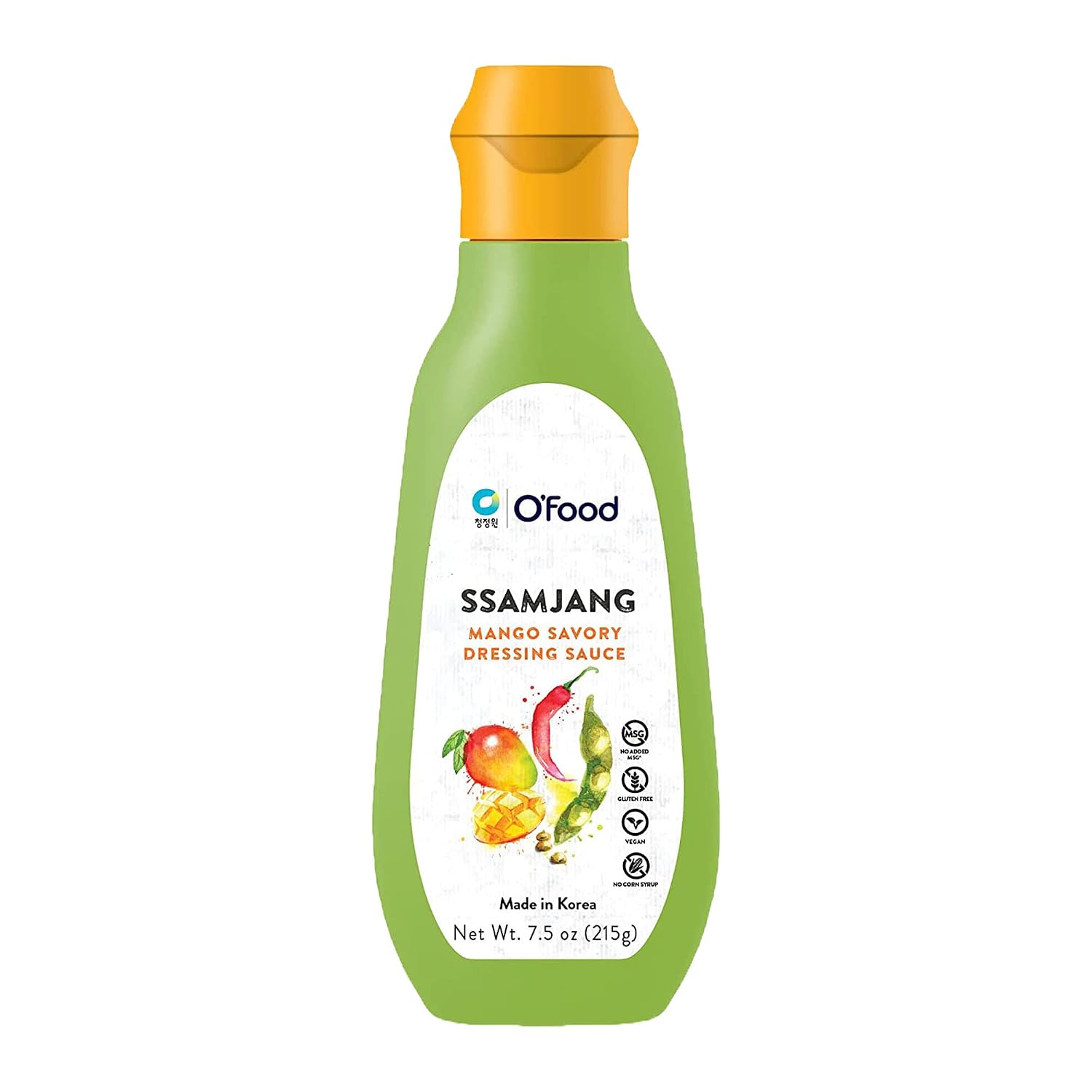 Chung Jung One OFood Ssamjang Dipping Sauce, Seasoned Soybean Paste, 7.5oz 215g Mango
