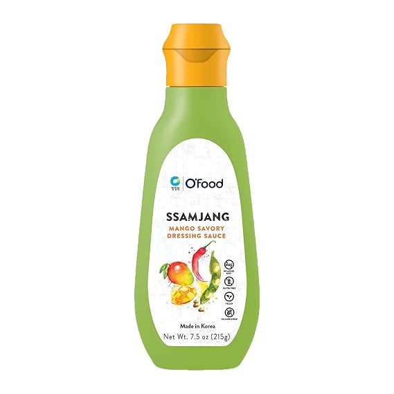 Chung Jung One O'Food Ssamjang Dipping Sauce, Seasoned Soybean Paste, 7.5oz (215g) (Mango)