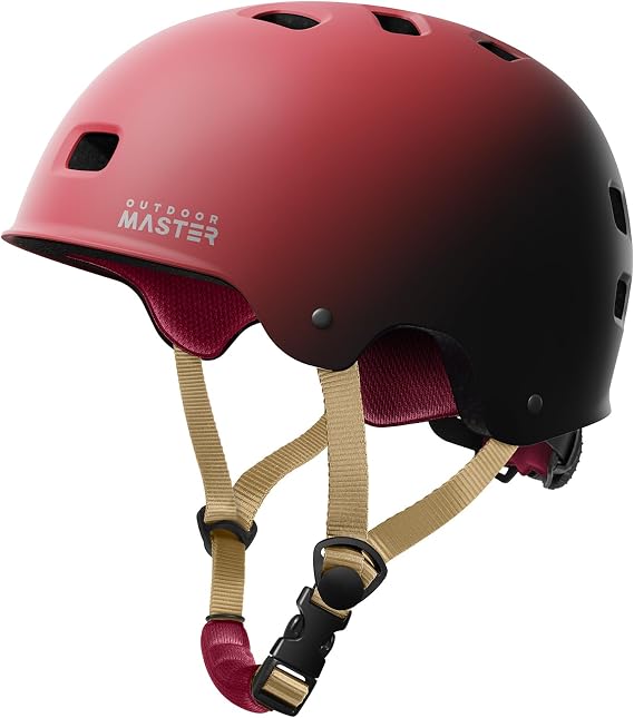OutdoorMaster Skateboard Bike Helmet for Adult,Youth and Kids
