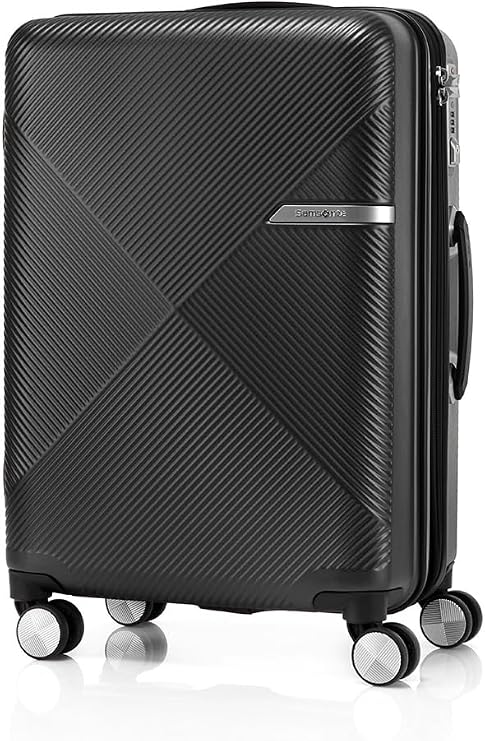 Samsonite Volant Spinner Expandable Suitcase Carry Case, matte black