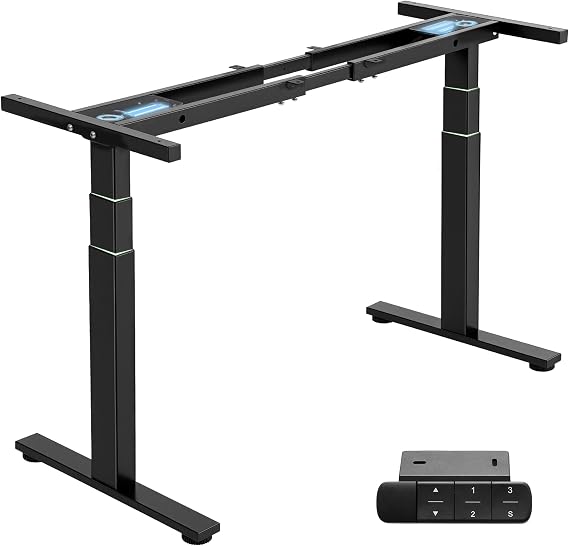 TOPSKY 3-Stage Dual Motor Standing Desk Frame, 300 lb Capacity | Dual motors + 3-stage,300 lbs cap, Quiet heavy-duty for daily use