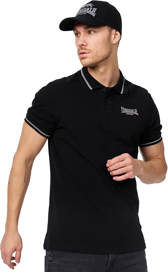 Lonsdale Men's Slim Fit Polo Shirt Causton