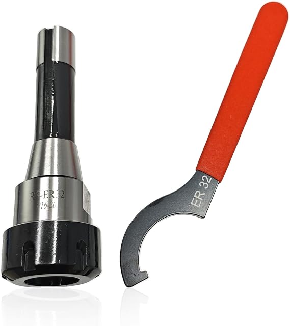 R8-ER32 Collet Chuck, Drawbar Thread 7/16"-20