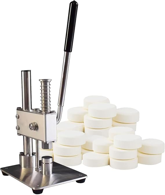 Manual Tablet Press Machine - DIY Milk Tablet & Pill Maker with Extended Handle - Home Kitchen Press Tool (Mold Not Included) for Self-Made Sugar Slices