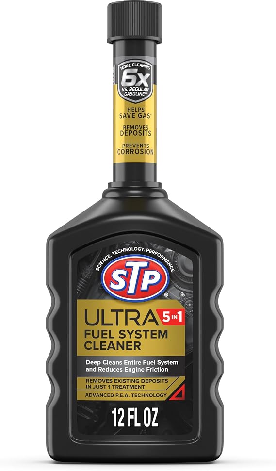 Ultra 5 in 1 Fuel System Cleaner by STP (R), Fuel Additive for At-Home Fuel Treatment for Vehicles, 12 OZ