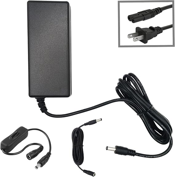 MyVolts 12V Power Supply Adaptor Compatible with iConnectivity iConnect AUDIO4+ USB Audio Interface - US Plug - with Extension and Inline Switch