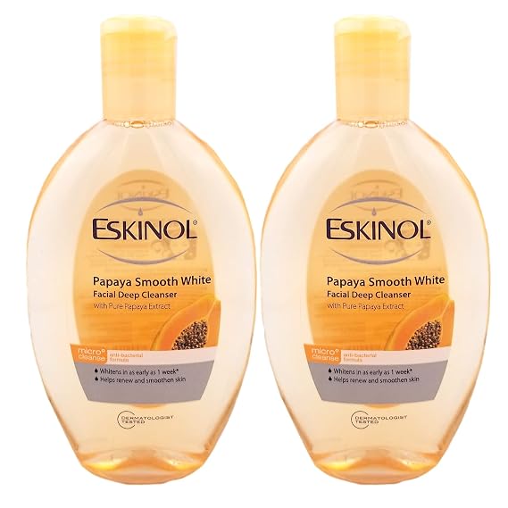 Eskinol Papaya Facial Cleanser 225 milliliter- Pack of 2