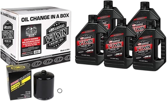 V-Twin Quick Change Kit Synthetic w/Black Filter, Milwaukee-Eight