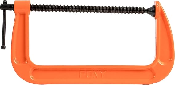 Pony Jorgensen 2680 8-Inch C-Clamp, Orange