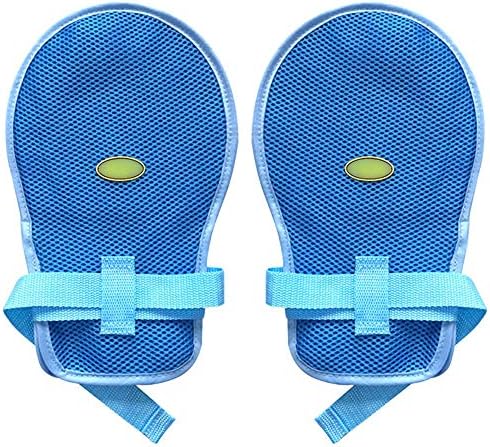 Fanwer Dementia Restraint Gloves - 2PCS, Blue, Unisex, Protective Glove
