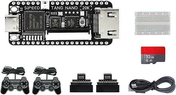 Sipeed Tang Nano 20K GW2AR-18 FPGA Single Board Computer, Open Source RISCV Linux Retro Game Console, Onboard 64Mbits SDRAM BL616 Debugger, Support Multiple Display Outputs NES Emulator