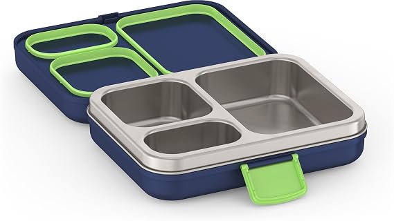THERMOS Kids Freestyle Food Storage Lunch Kit, Navy