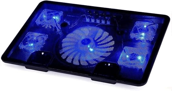 Laptop Cooling Pad, Portable Ultra-Slim Quiet Laptop Notebook Cooler Cooling Pad Stand with 2 USB Powered Fans, Fits 12-17 Inches Ergonomic Comfort Notebook Cooler