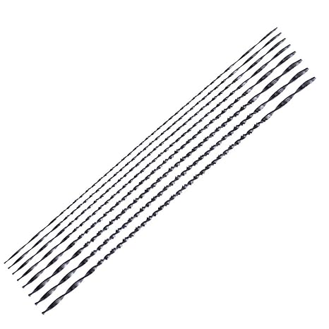8-Piece Precision Spiral Jewelry Saw Blades Kit,5in Long (#1-#8) | 8 blades (#1-#8) for jewelry repair,custom pendants,crafts,and curved scroll cuttingpinless for quick installs