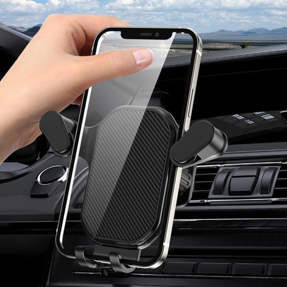 safestore V Type Adjustable Grille Mounted Car Phone Holder Black