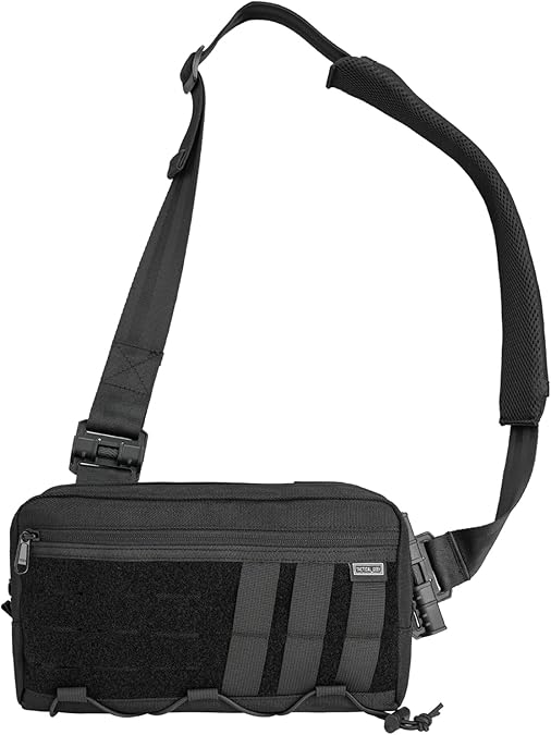 TACTICAL_GEEK Cache L3 EDC Sling Bag, Lightweight Nylon Shoulder Daypack, Crossbody Bag, Hiking Ambidextrous Strap, Travel Hiking Concealed Carry, Chest Backpack Casual Shoulder for Daily