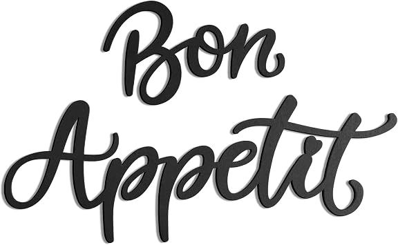 OYEFLY Bon Appetit Wall Decor,Dining Room Cooking Hanging Signs (style 2)