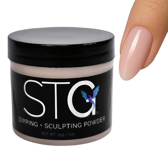 STG Acrylic Systems' Professional Acrylic Nail Powder, No Marbling Formula, 9-Free, HEMA-Free, 2 oz Cover Pink