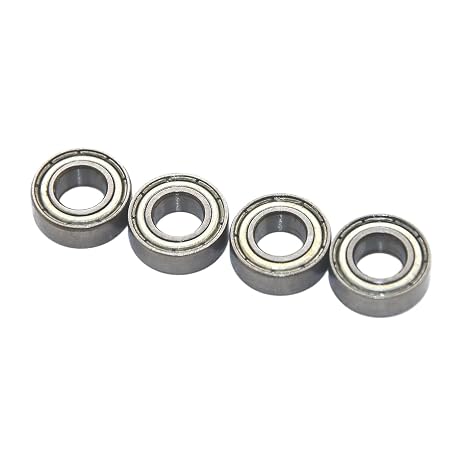 8Pcs 623ZZ Double Shielded Deep Groove Ball Bearings, 3x10x4mm, Carbon Steel