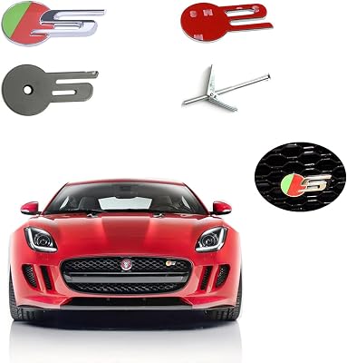 Compitable with Jaguar R S Logo Full Range of Models Car Sticker Metal Front Badge Emblem Decal Car AccessoriesFront S