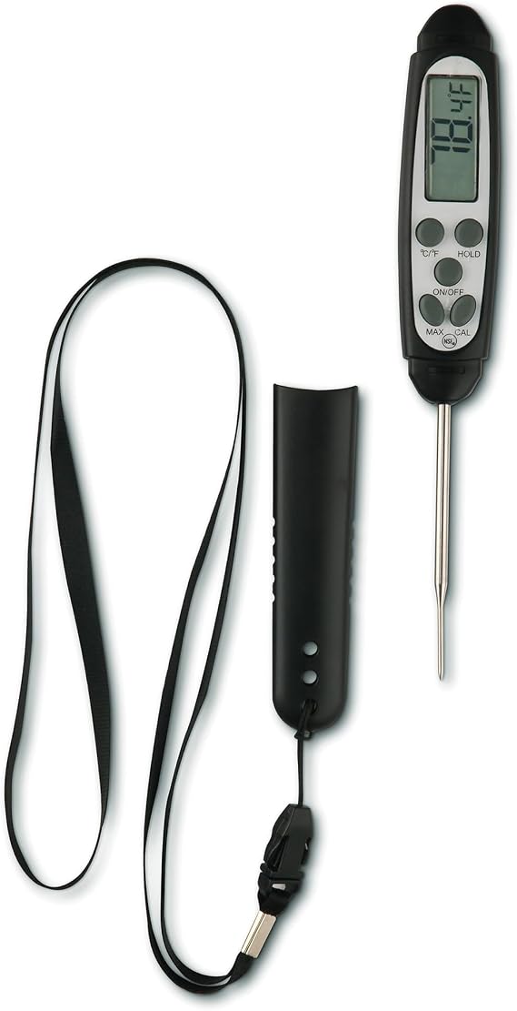 MAVERICK LW-09 Fast Read Digital Probe Thermometer - Ultra-Thin 1.7mm Stainless Steel Probe, Waterproof, Min/Max/Hold Functions, Auto-Off