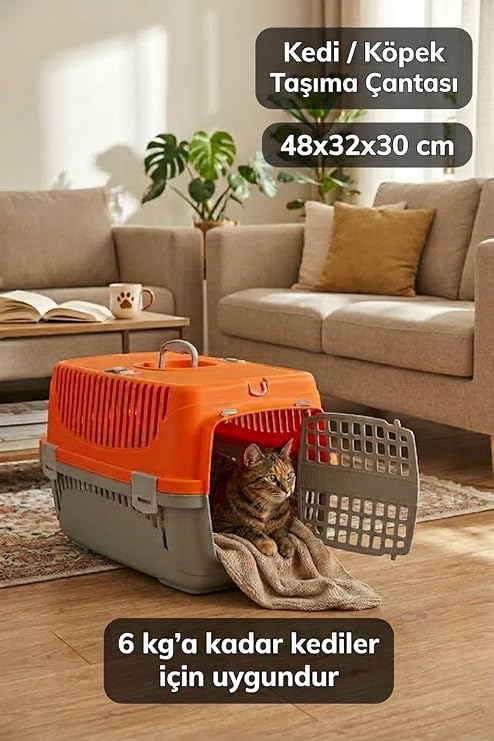 Comfort Kedi Köpek Evcil Hayvan Taşıma Çantası Orta Boy 48x32x30 cm