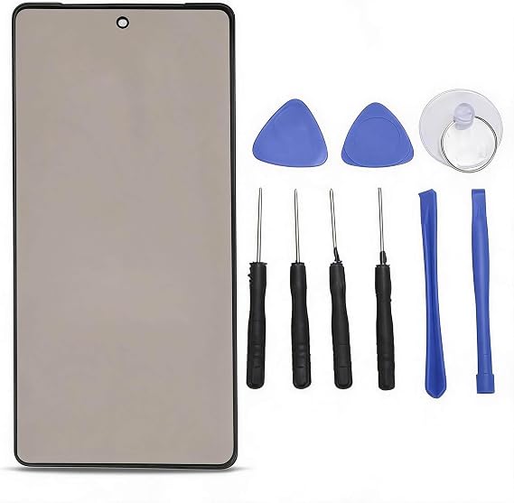 Organic Screen Replacement for Pixel 7 5G, 6.3 Inch GVU6C GQML3 Frame, Digitizer Assembly with Frame Repair Tools for Pixel 7 5G