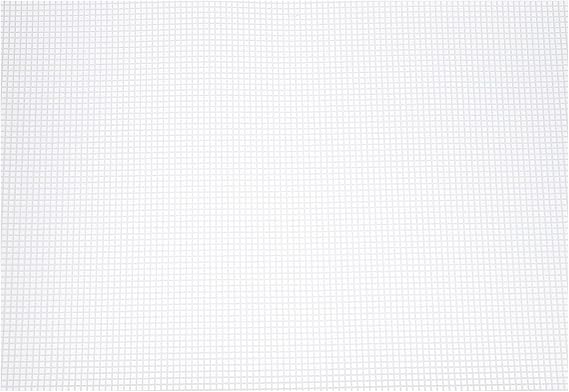 MECCANIXITY 6pcs 16.5"x24" Plastic Mesh Canvas Sheet 6 Count Needlepoint Blank Canvas for Embroidery Knit Crochet Acrylic Yarn Crafting, White