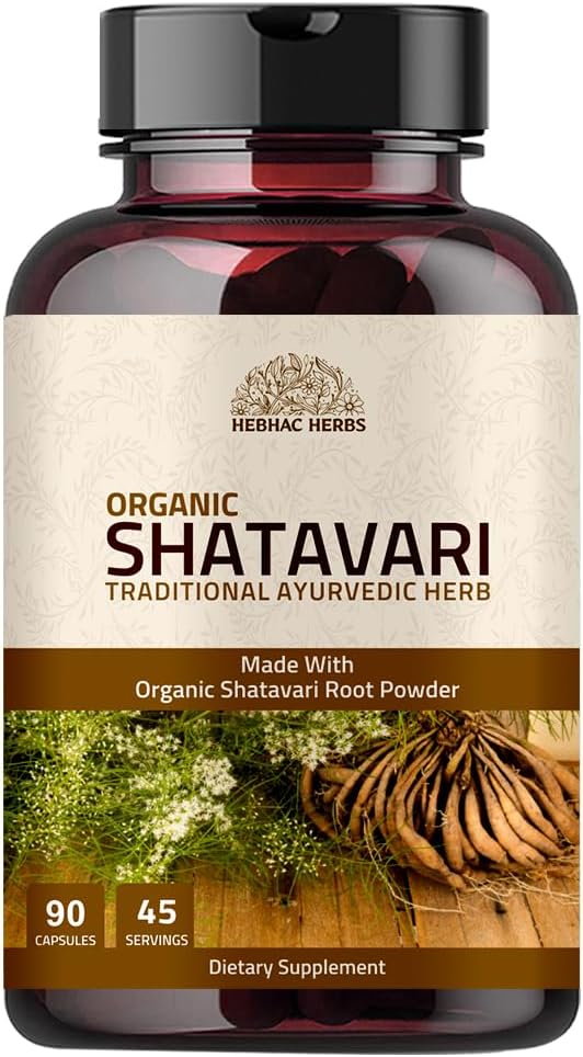 Shatavari Capsules 1000mg 90 Veg Capsules Herbal Supplement for Women Ayurvedic Shatavari Root Extract Vegan & Non-GMO
