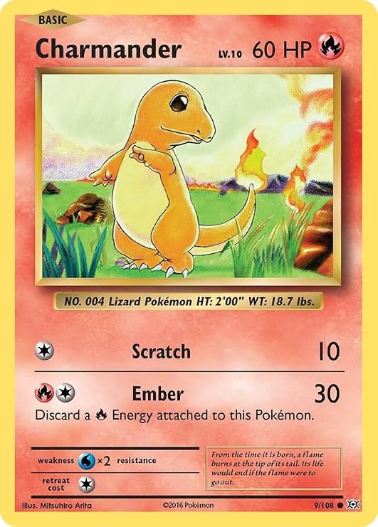 Pokemon - Charmander (9/108) - XY Evolutions
