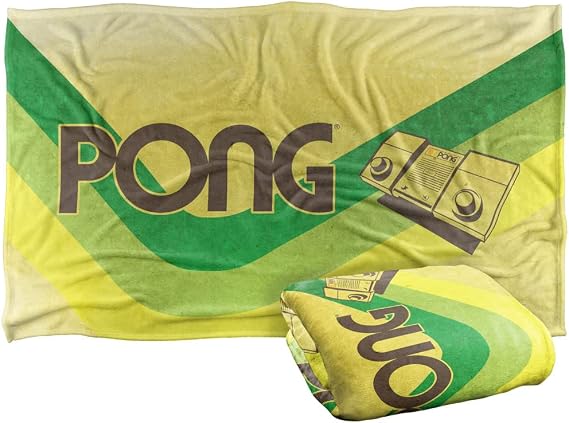 Trevco Atari Pong Lines Silky Touch Super Soft Throw Blanket 36" x 58"