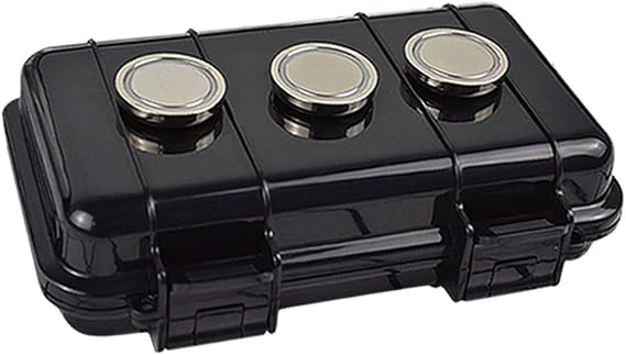 Magnetic Key Holder Under Car Waterproof Magnetic Stash Box for GPS Trackers Hide a Key Outside Magnetic key Box Under Car GPS Tracker Holder Case - Hide Your Items Anywhere