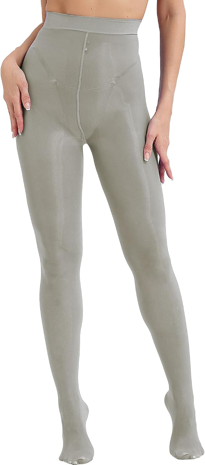 Freebily Womens Nylon Sheer Pantyhose Tights Stockings Stretchy Footed Hosiery Compression Leggings