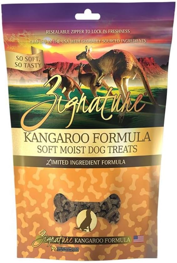 Zignature 810138351062 4 oz Kangaroo Soft Moist Treat