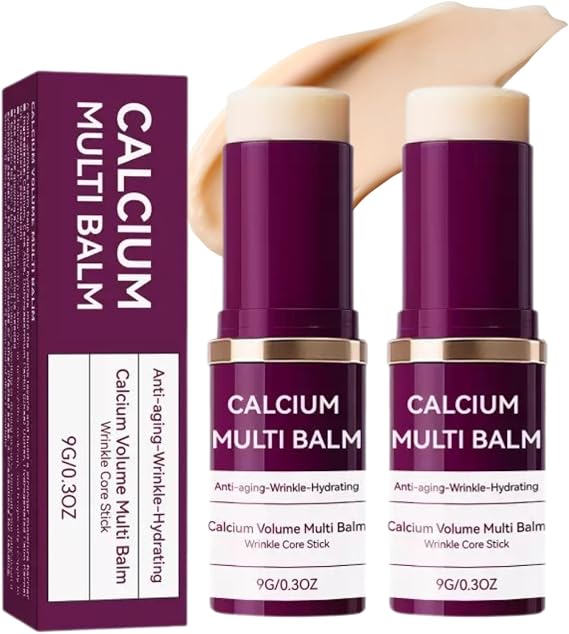 Korean Collagen Moisturizing Stick,Pure Collagen Wand,Calcium Volume Multi balm,Wrinkle Core Stick,Calcium Multi-Effect Moisturizing Cream,Anti-aging, Suitable for Eyes, Face, Neck,Lip.