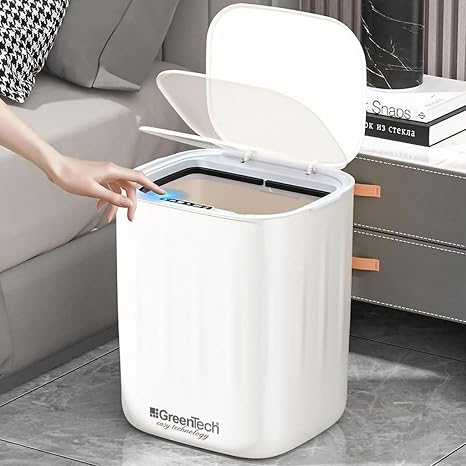Greentech Sensörlü 28 Litre Çöp Kovası (Şarj Edilebilir Lityum Pilli) / GT-SC07B