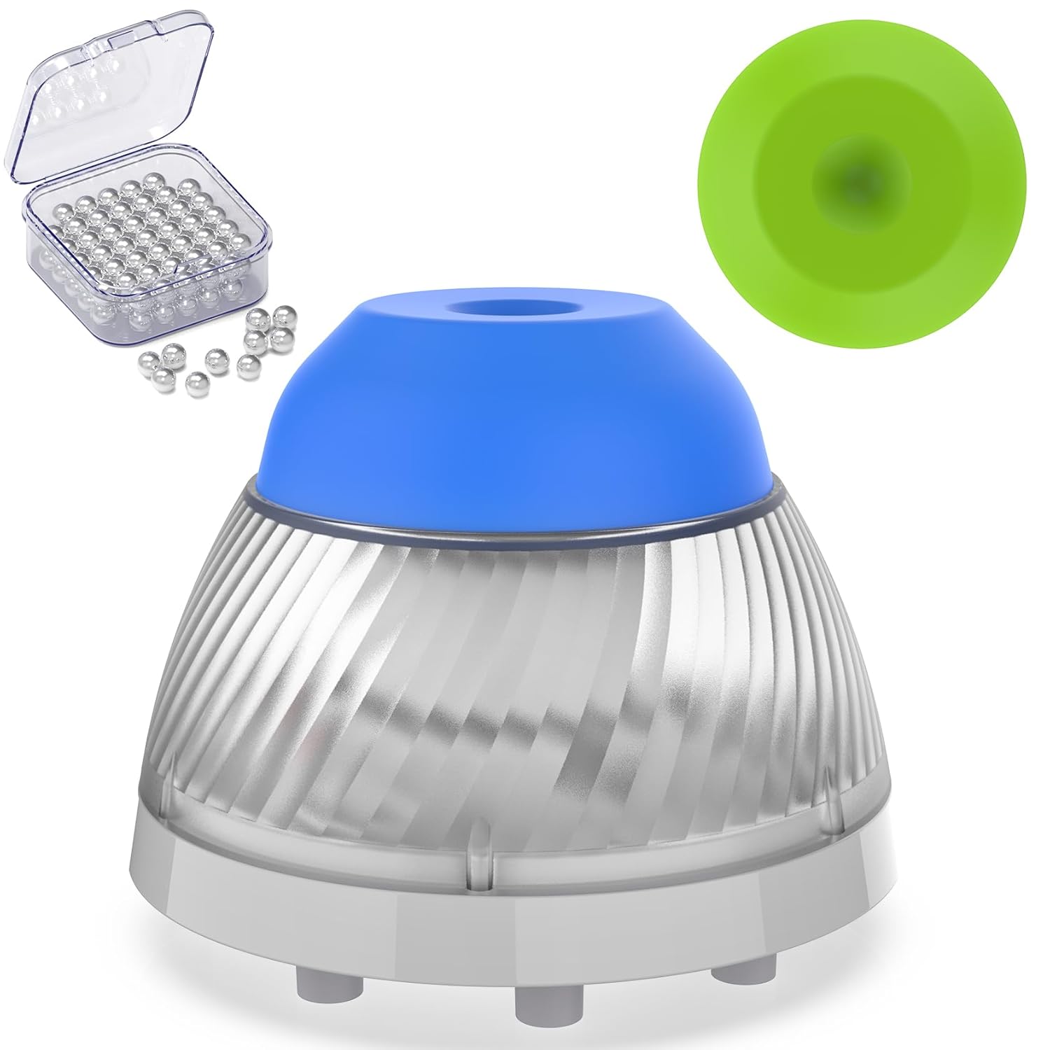 4Es USA Mini Vortex Mixer, 5000RPM Lab Vortexer Shaker with 100pcs Mixing Balls and Interchangeable Cap for Acrylic Paints, Nail Polish, Tattoo Ink, Eyelash Adhesives