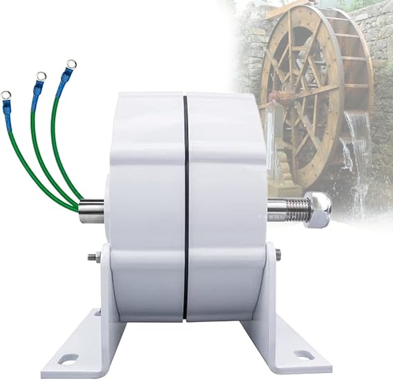 Permanent Magnet Alternator,Permanent Magnet Synchronous Generator 600W AC12V 24V 48V PMA Low RPM Alternator AC/DC Alternator Dual Phase Permanent Magnet Generator,Singleaxis48V