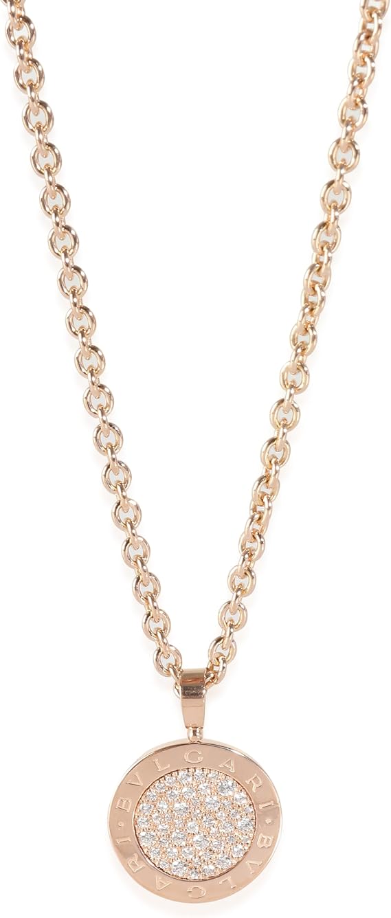 Pre-Loved, BVLGARI, Pre-Loved, Diamond Pendant in 18K Rose Gold 0.62 CTW, 20 in