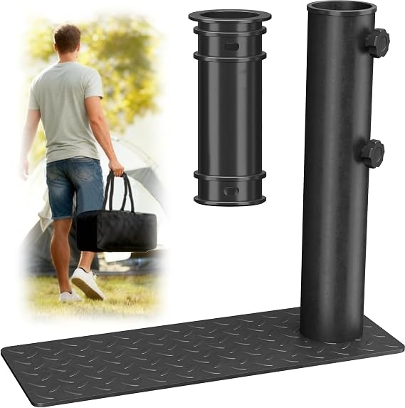 Heavy Duty Flag Pole Tire Mount,Portable Wheel Base for RV SUV Truck