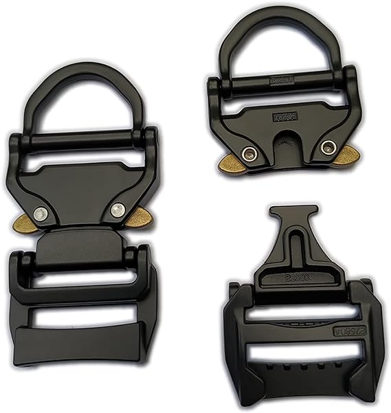 1" / 25 mm Adjustable Tactical Buckles Zinc Alloy Quick Side Release Buckles No Sewing Replacement Clips for Pet Collars, Backpack(2 Pcs) (75)